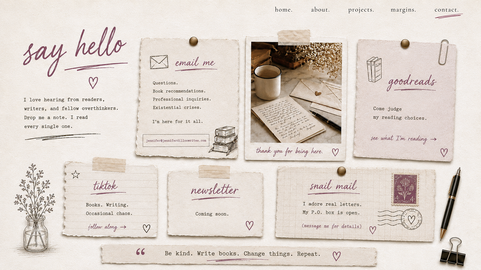 Contact page design